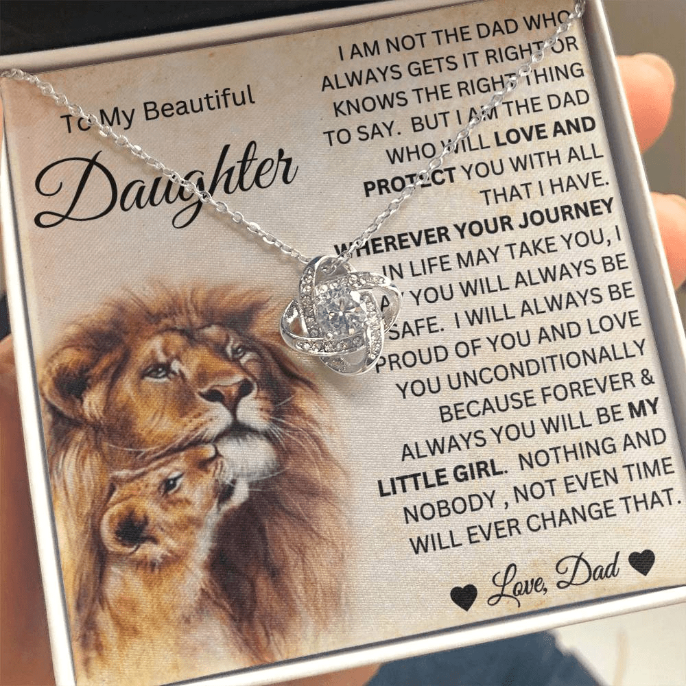 Daughter Love And Protect Necklace Gift
