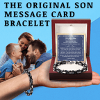 "To My Son" Bracelet: A Parent's Pride and Love