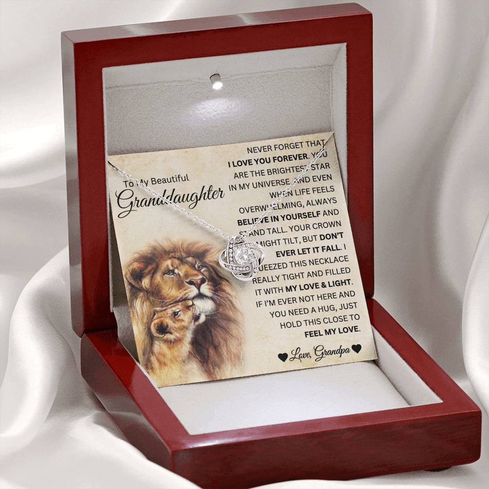 Granddaughter Everlasting Bond Necklace Gift
